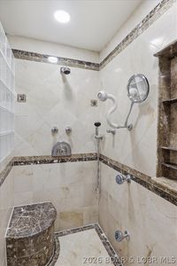 Interior detail featuring smart lighting and finishes