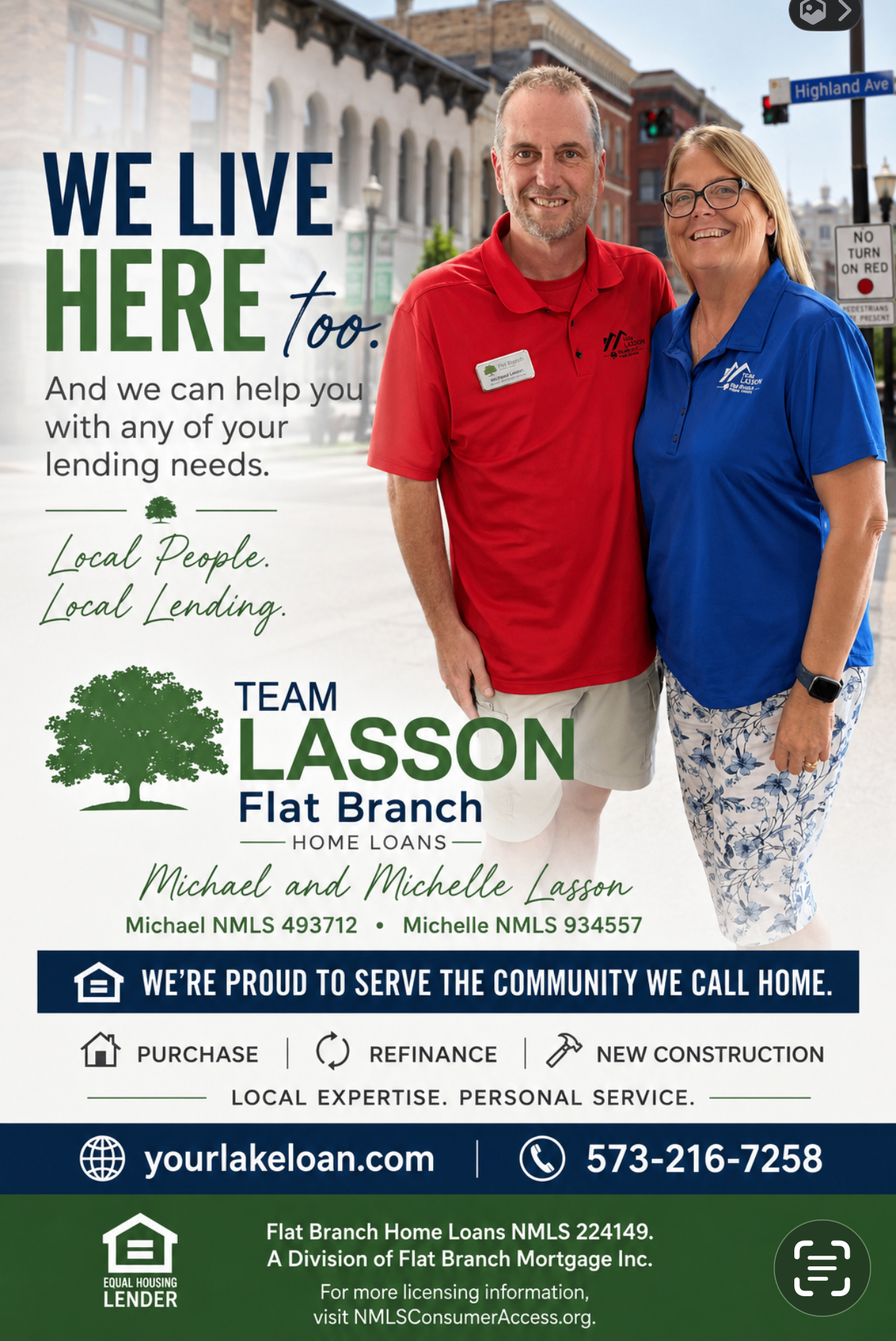 Team Lasson — Michael and Michelle Lasson, Flat Branch Home Loans